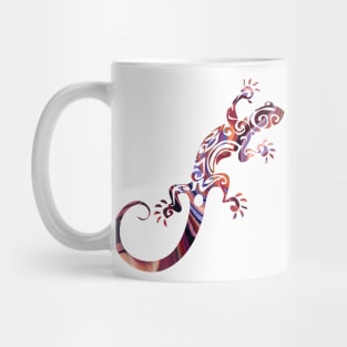 Ornate Gecko Colorful Lizard Illustration Mug